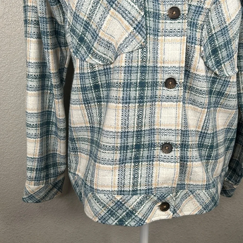 Boston‎ Traders Plaid Long Sleeve Shacket Jacket Size Small New without tags!
